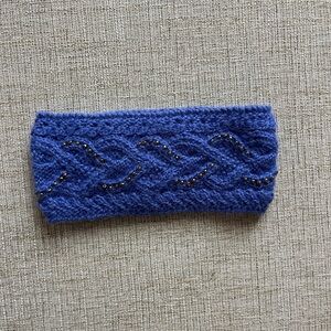 Purple Braided Alpaca Headband